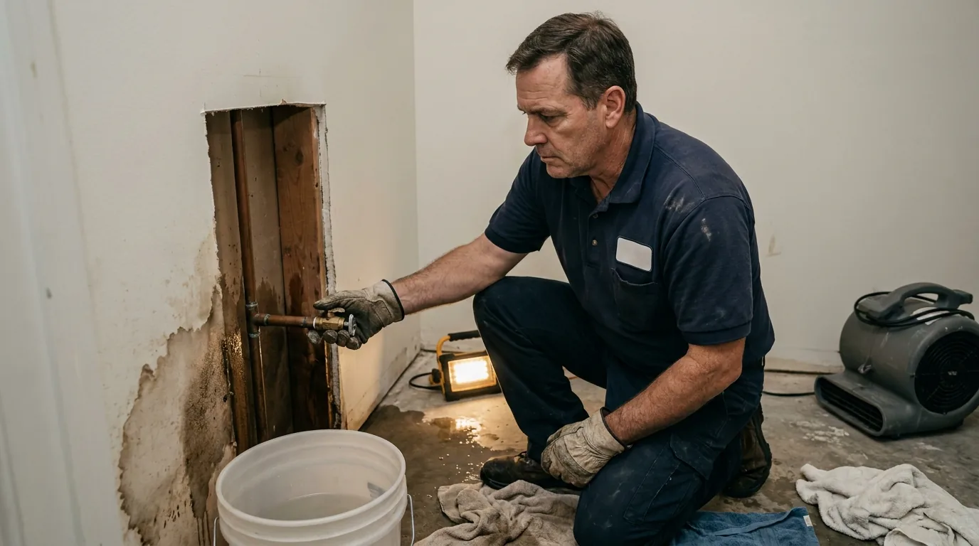 Burst Pipe Cleanup and Repair