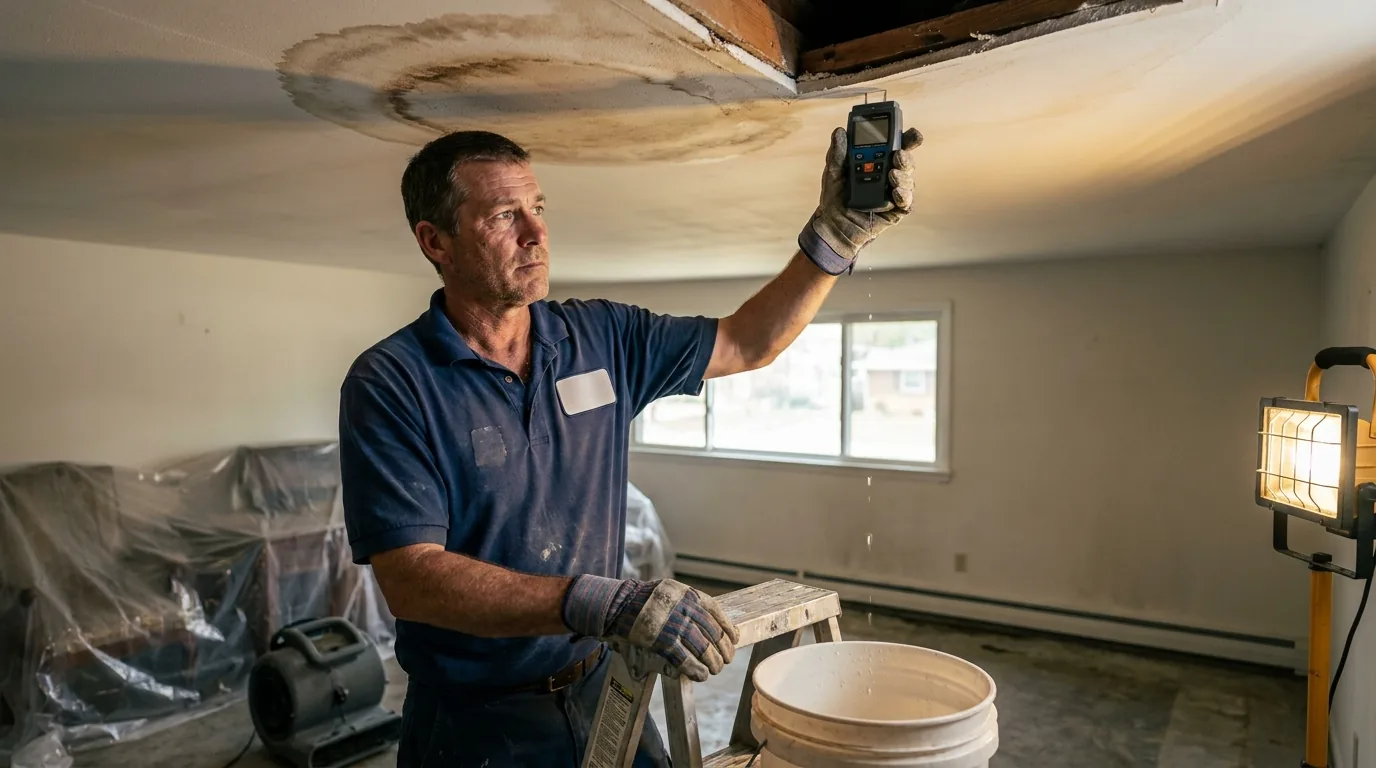 Roof Leak Cleanup and Repair